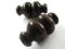 51mm Dark Brown Decorative Tube Beads Vintage Wooden Macrame Beads bN1